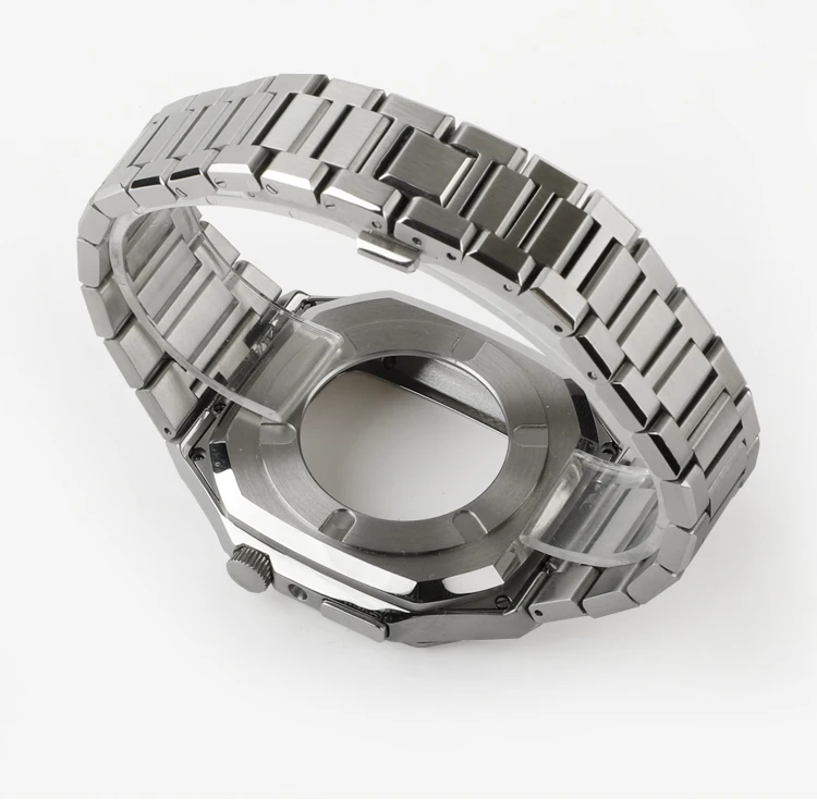 Modification Kit Metal Case for Apple Watch 45mm 44mm Stainless Steel Bezel for IWatch 9 8 7 6 SE 5 4 3 Metal Strap Accessories