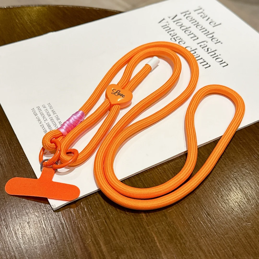 Stylish Cross-Body Lanyard with Love Design Keychain