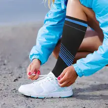 

Anti Slip Anti-shedding Compression Socks Color Striped for Exercise