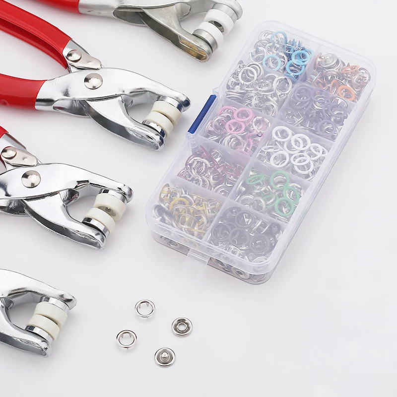 Scegli il formato 12-50 pz/pacco Accessori per il cucito fai da te Borsa Accessori Fibbia di ferro Bottoni a pressione in metallo Bottoni Fibbia scura, Nero, 16 MM 20 pezzi