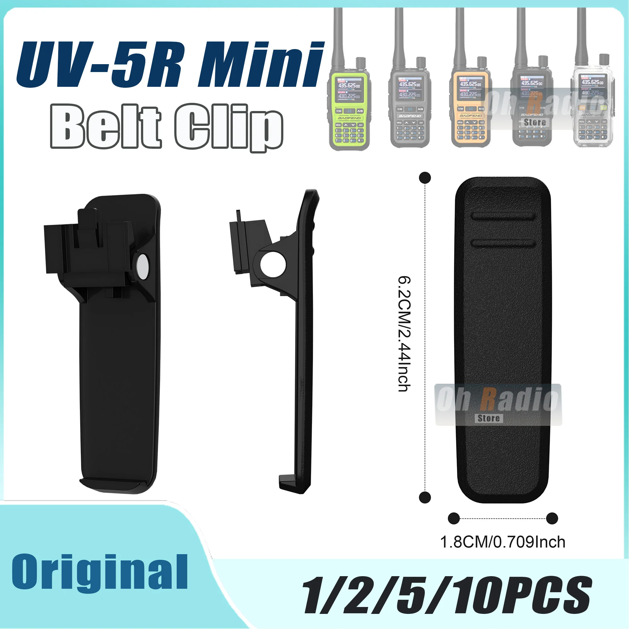 Original Baofeng UV-5R Mini Belt Clip for Walkie Talkie Accessories