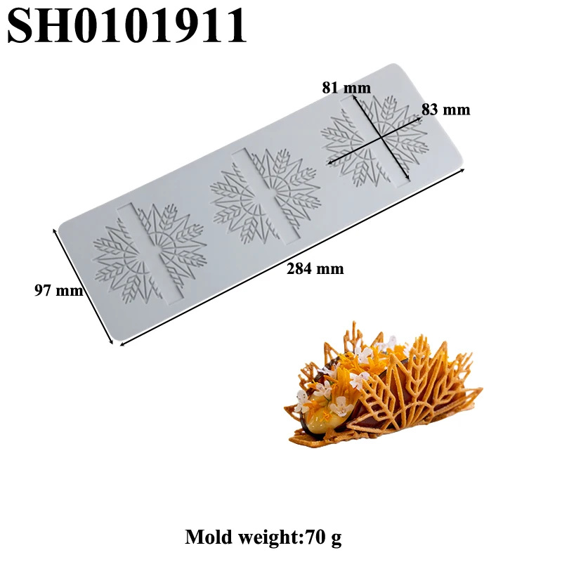 Silicone Lace Mat Butterfly and Leaf Pattern, Sugarcraft Cake Decorating Mold Pad, Flex... - SKU CDM02115 - UGI Packaging