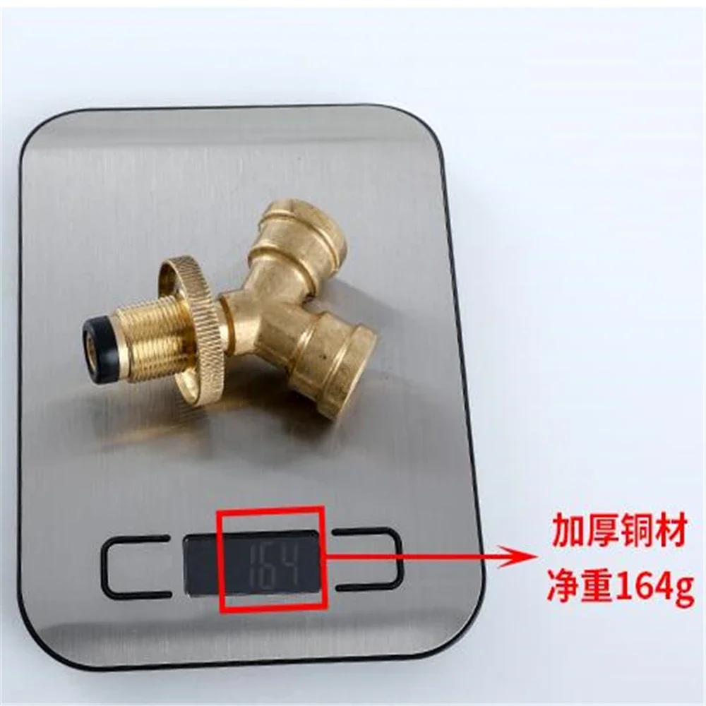 Cylinder One Outlet Two Interface Conversion Full Copper Joint Three-way Valve Low Pressure High Pressure Relief Valve