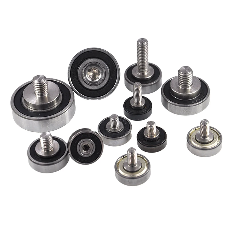 Manufacturer Supply provides threaded special guide wheels external thread bearings screw bearings, guide wheels bearings