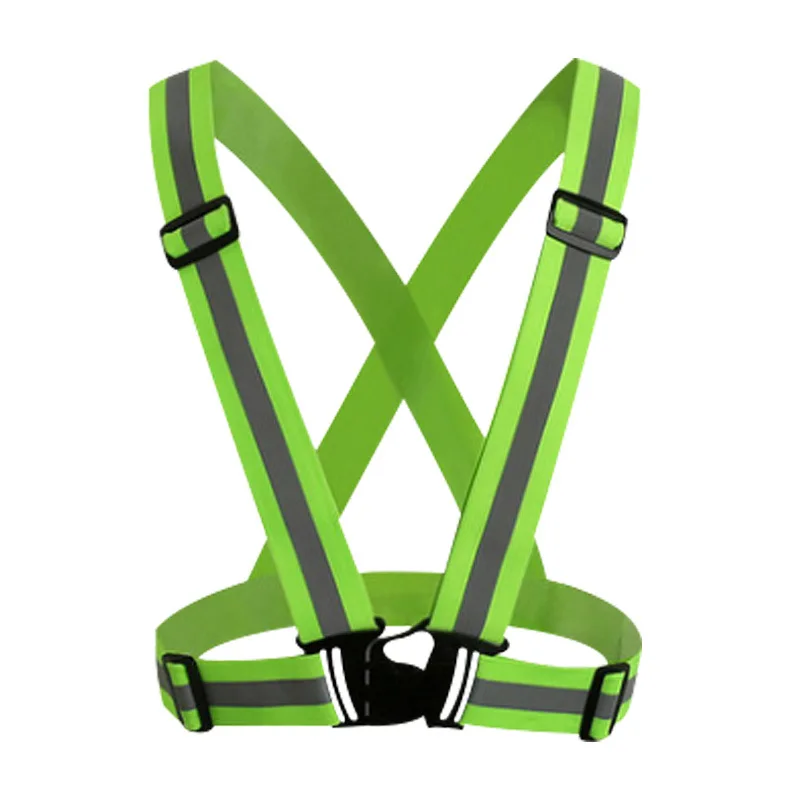 Motorcycle Safety Highlight Reflective Vest Night Work Security Running Reflective Straps High Visibility Vests