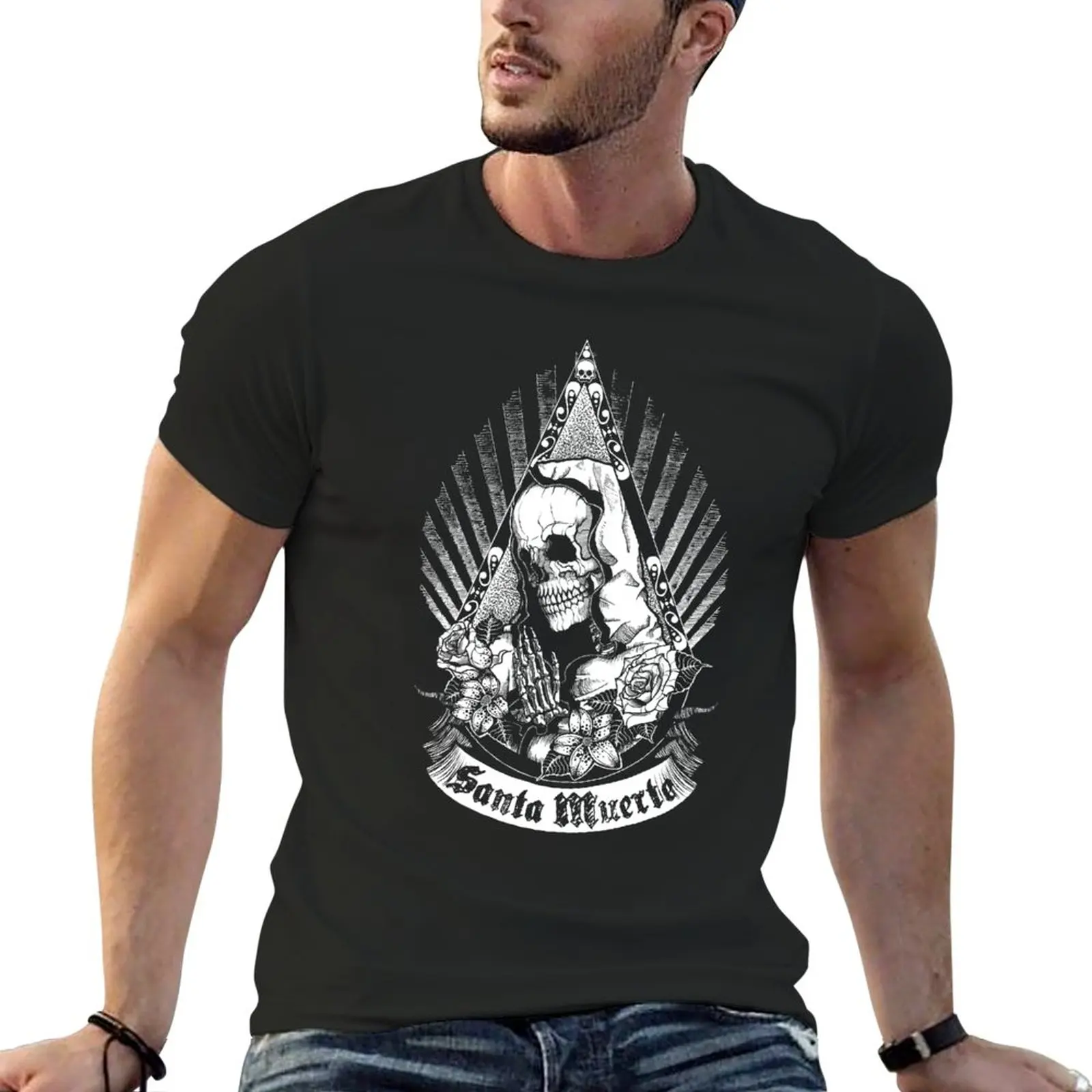 

Santa Muerte T-Shirt cute tops sweat shirt animal prinfor boys customs workout shirts for men