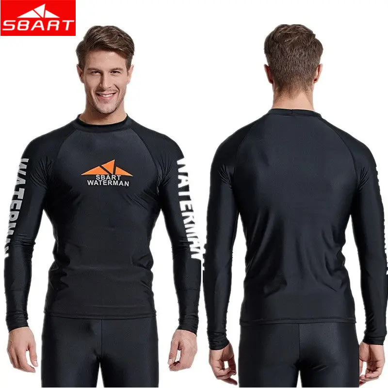

Long Sleeve Diving Wetsuit Lycra Quick-dry Sun Protection T-shirt Swim Surf Rash Guard Snorkeling Spearfishing Diving Beach Suit