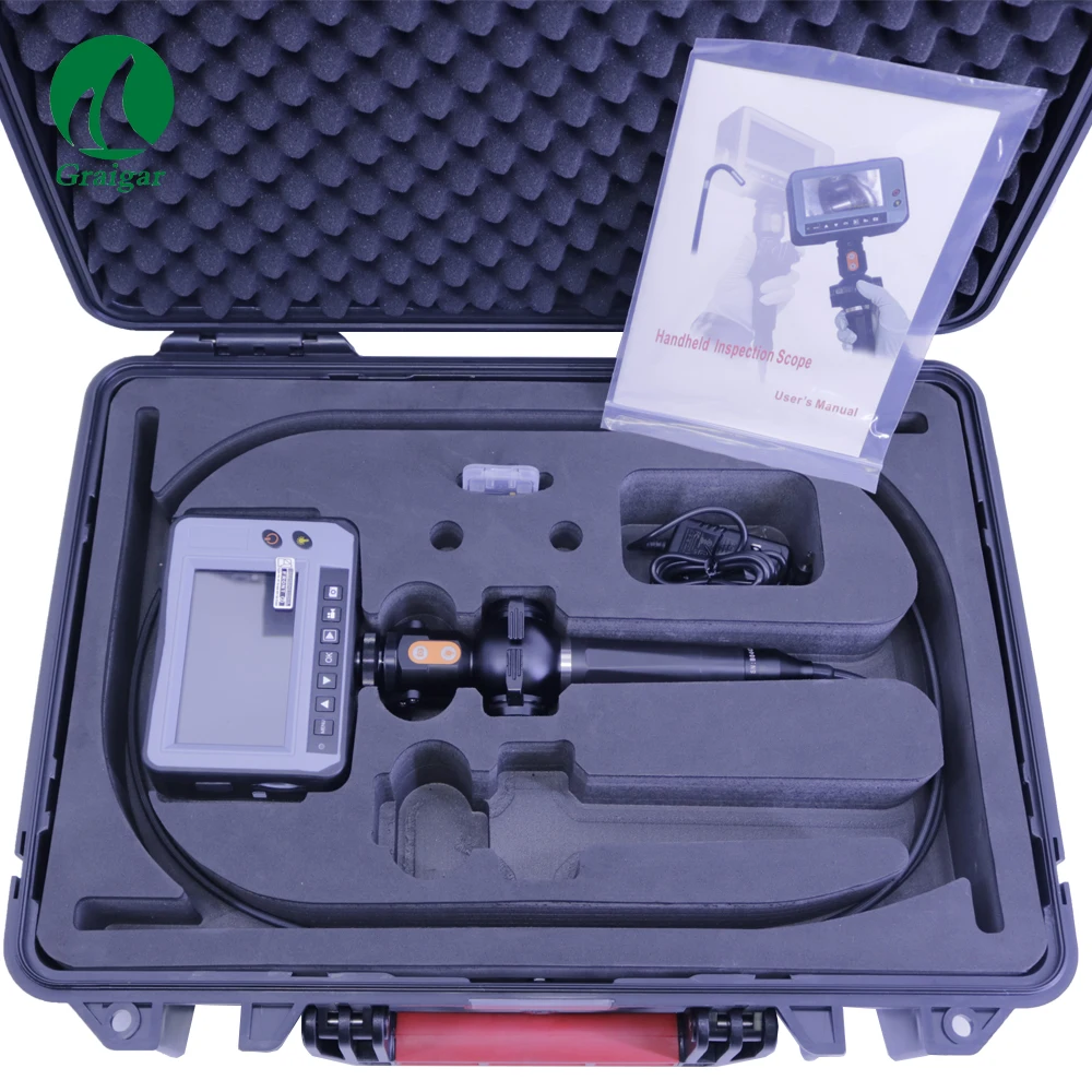 

New HandHeld Inspection Scope DR4555F Portable Endoscope Industrial Endoscope with 1.5m Cable 4 Way Direction 5.5mm Camera Head