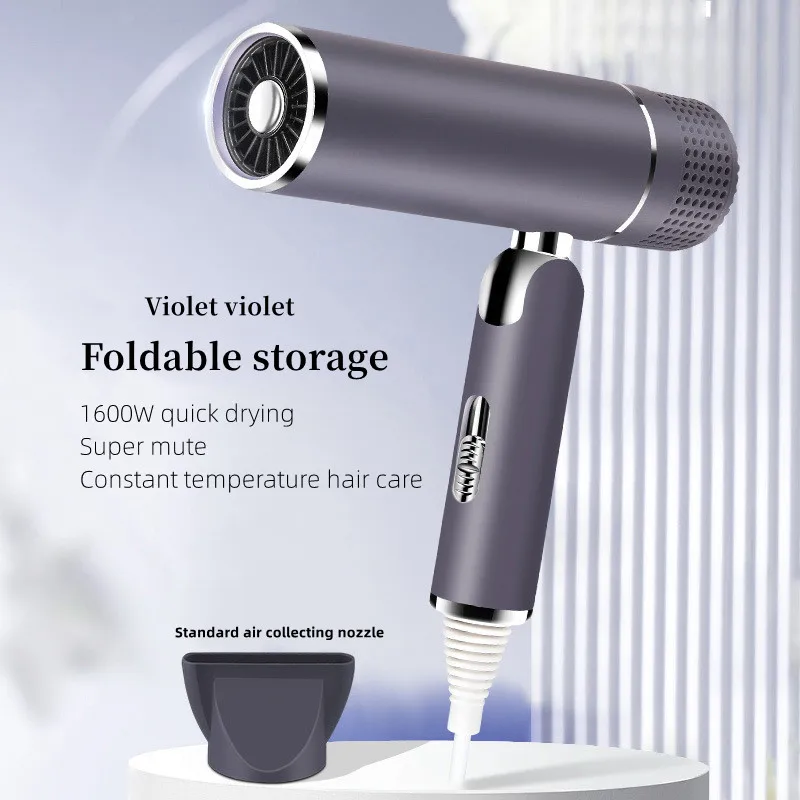 Hair Dryer 1600w Negative Ion Foldable Portable Household Hair Salon T-type Dryer hair dryer