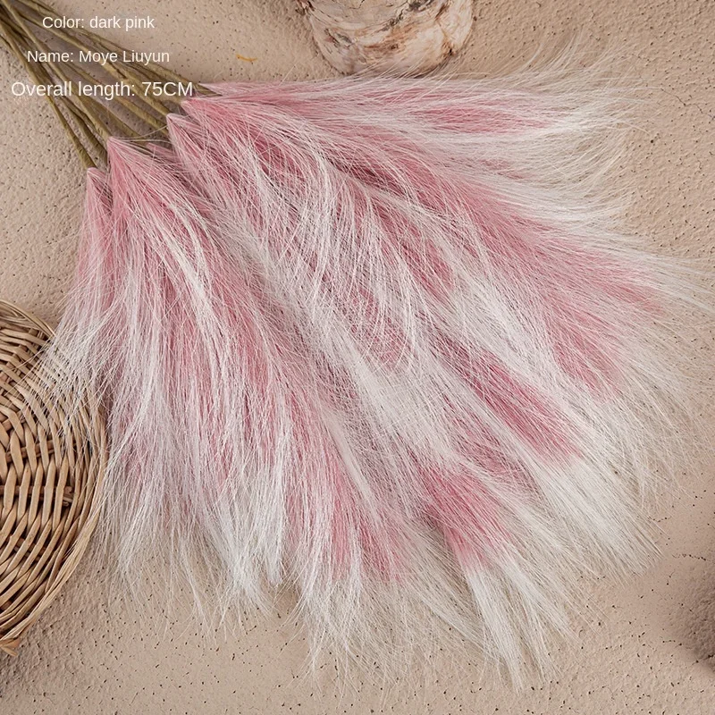 Elegant 75cm Artificial Pampas Flower for Home and Wedding Decor, INS Style Handicraft
