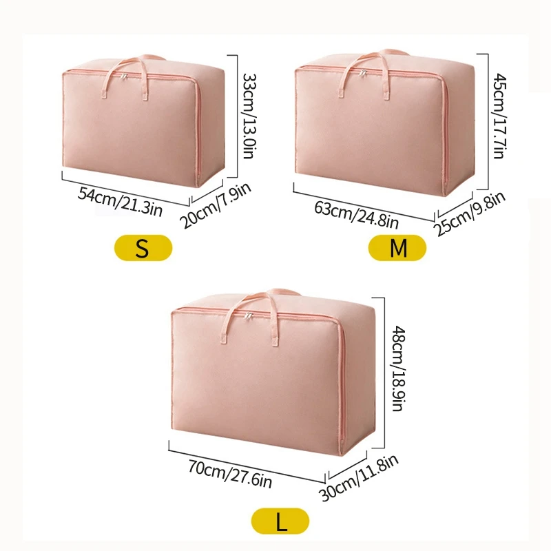 Large Capacity Clothes Storage Bag Waterproof Cabinet Wardrobe Organizer Quilt Pillow Blanket Organizer Dustproof Bedding Storag 6