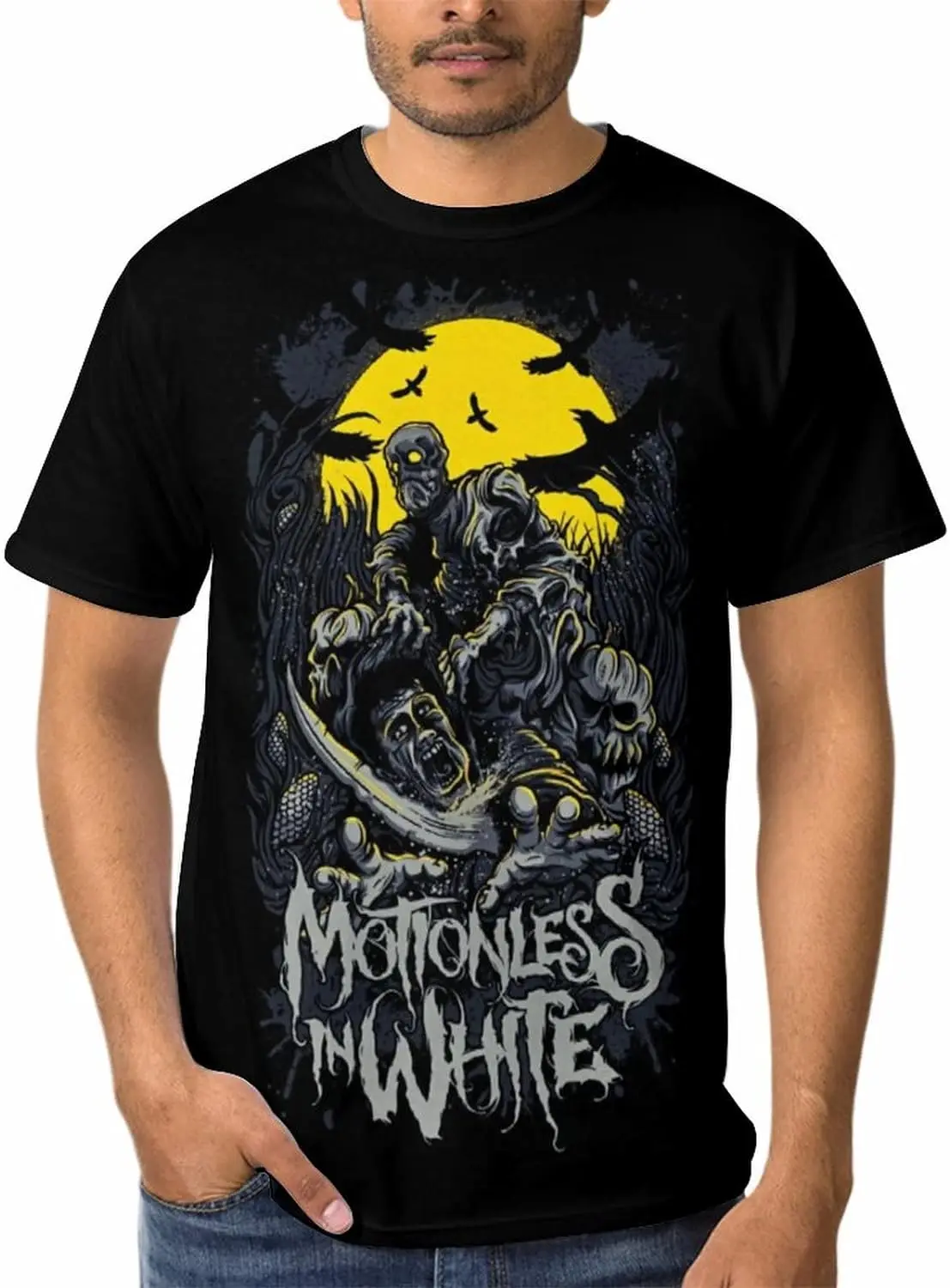 

Anime MIW Men's Comfortable Short Sleeve Shirt Unisex Round Neck Fashion T-Shirt