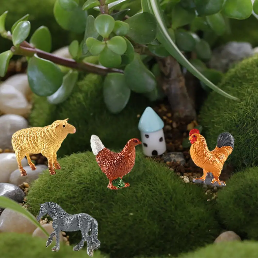 Educational Toys Farm Animal Models Mini Farm Animal Figurines