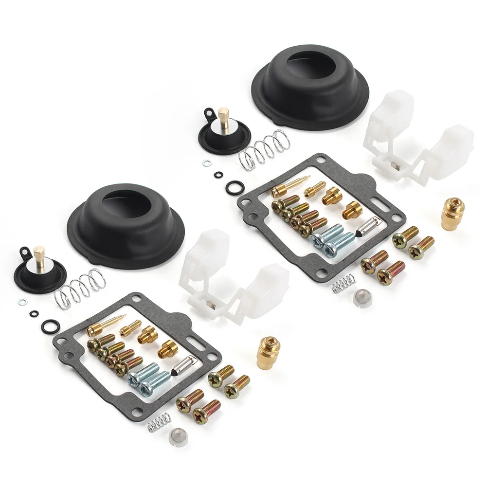 2 Carburetor Rebuild Kits – For Yamaha XV1100 Virago 1100 (1988-1999) – Includes Float & Gaskets