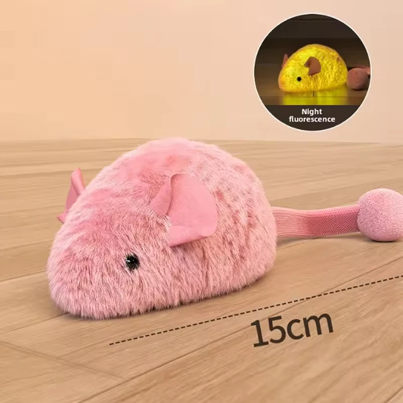 Glow-in-Dark Plush Mouse Toy 6