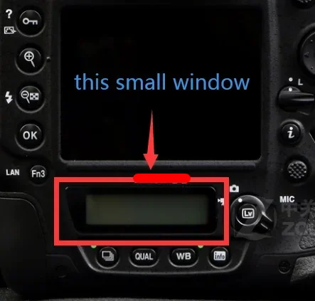 Back Cover Small LCD Screen Window Display Protector Glass Cover Camera Replacement Spare Part for Nikon D5