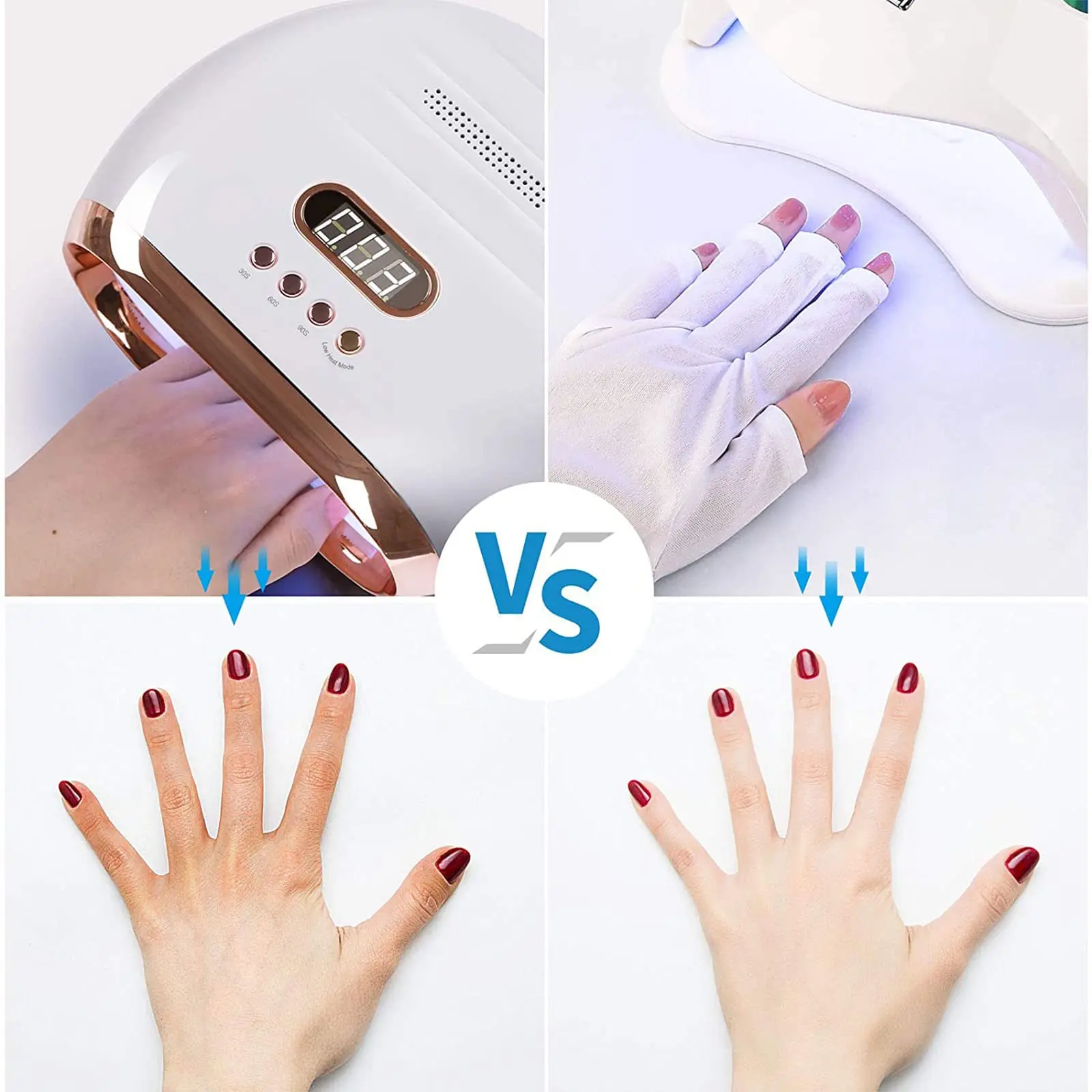Anti UV Gloves Gel Professional Protection Nail Lamp UV Shield Manicures