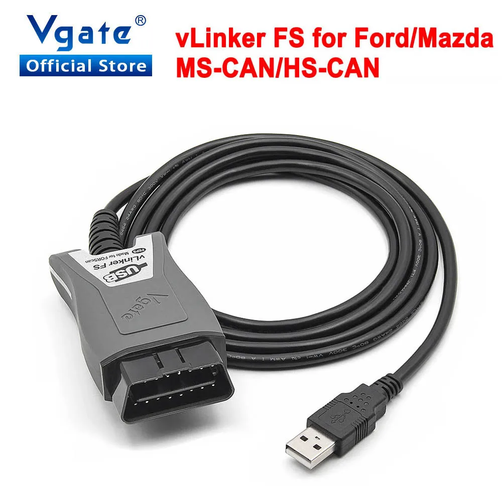 Vgate vLinker FS ELM327 For Ford FORScan HS/MS-CAN ELM 327 OBD 2 OBD2 ...
