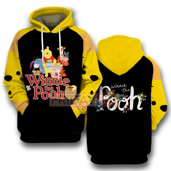 

T-shirt Winnie-the-Pooh and Friends Tigger Eeyore Piglet Cartoon T-shirt Awesome Hoodie Sweater 2022 Disney hoodie