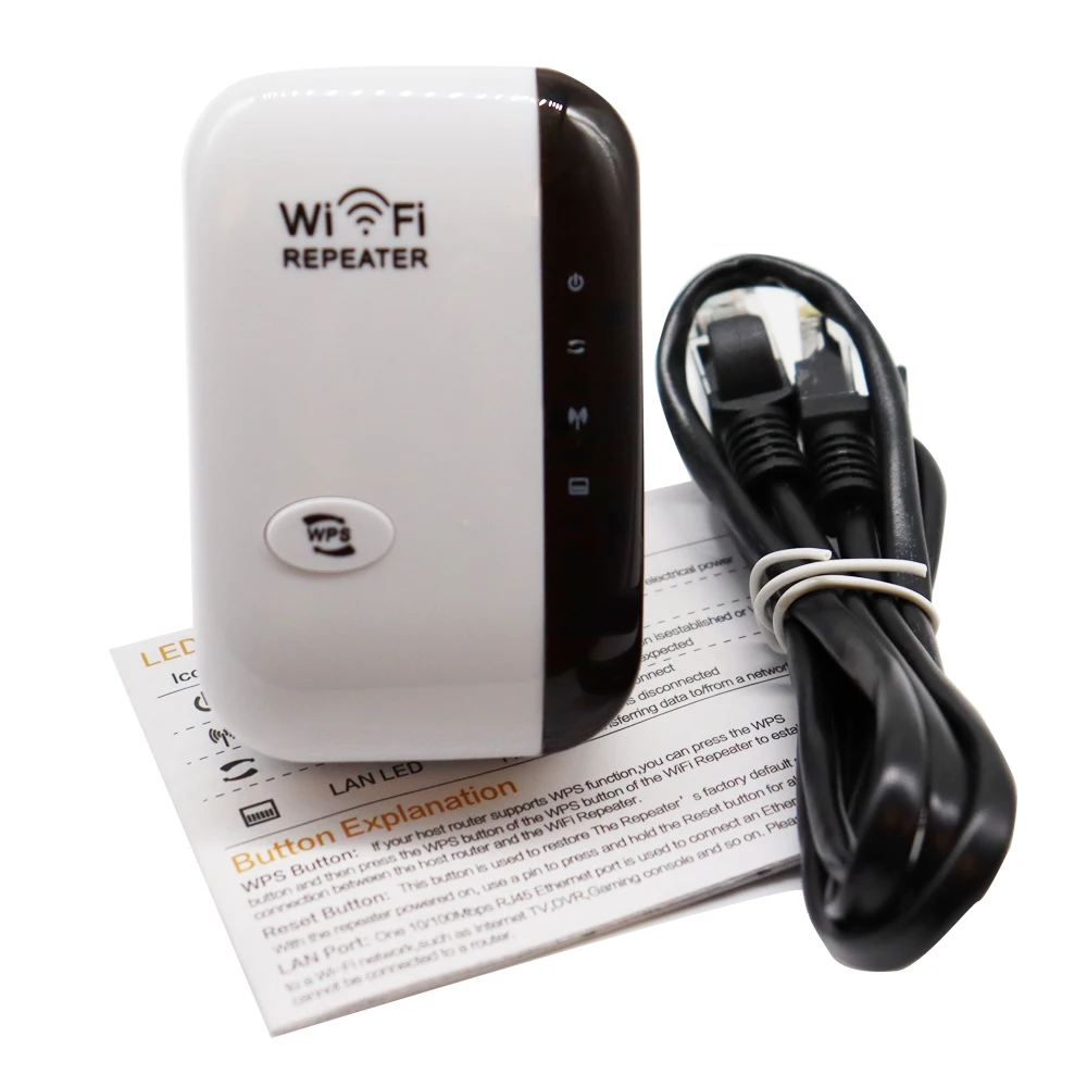 BROCS, Extensor De Wifi Inalámbrico, WIfi / Router / AP, 300Mbps -  7401195100361 - Macrosistemas