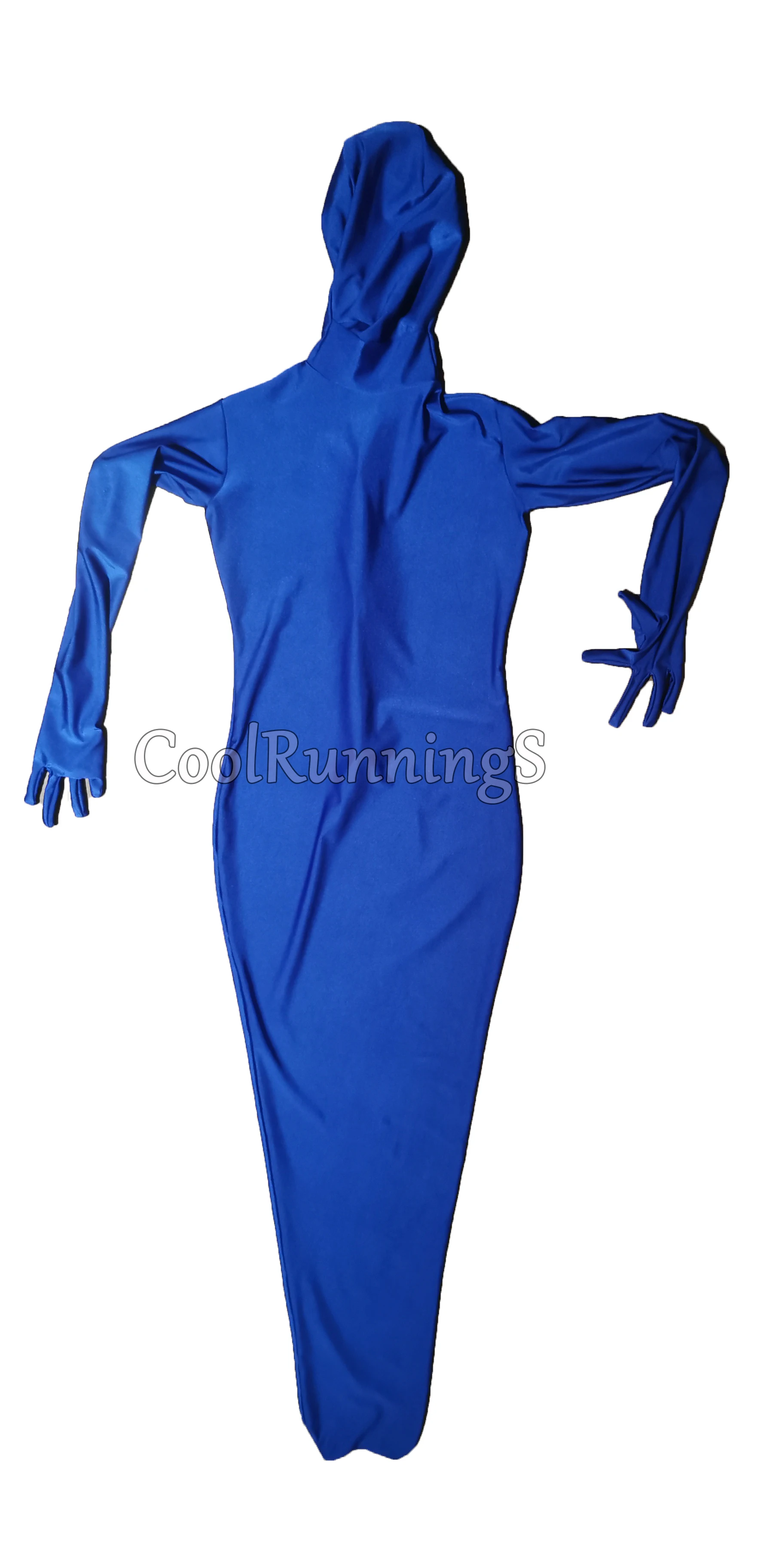 Adult Fancy Dress Unisex Zentai Suit Full bodysuit Tights separated hands Costume Mummy Bag Spandex bodybag Stage Props