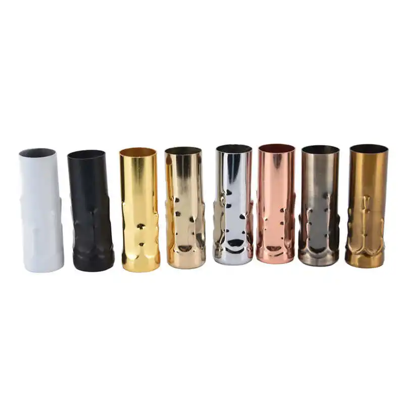 10Pcs E14 Lamp Holder Sleeve Metal Tube for Candle Lamp Holder Base Lighting Accessories 25x80mm