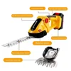21V 2 in 1 Electric Battery Pruner Electric Hedge Trimmer 20000rpm Household Wireless Lawn Mower Pruner Garden Bush Scissors 1