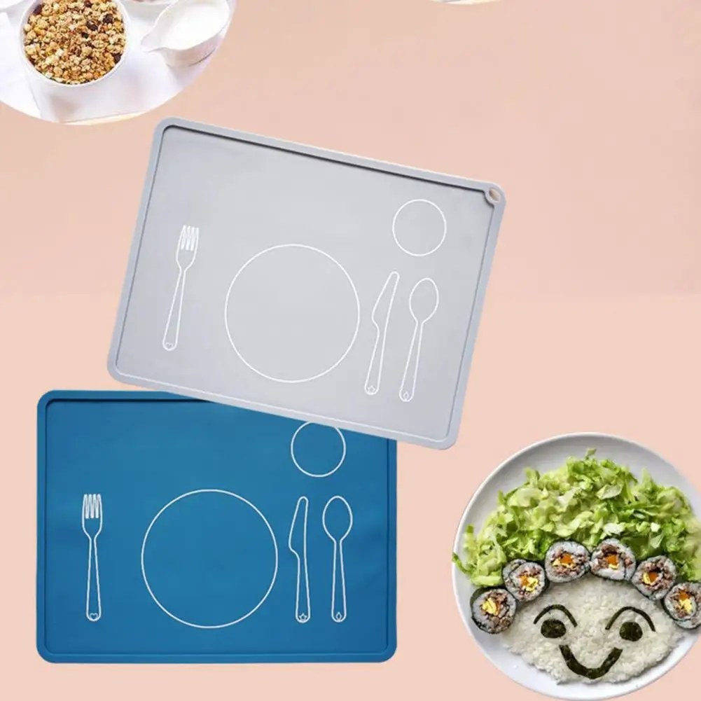 Attractive Daily Use Silicone Kids Dining Table Placemat Dinner Mat