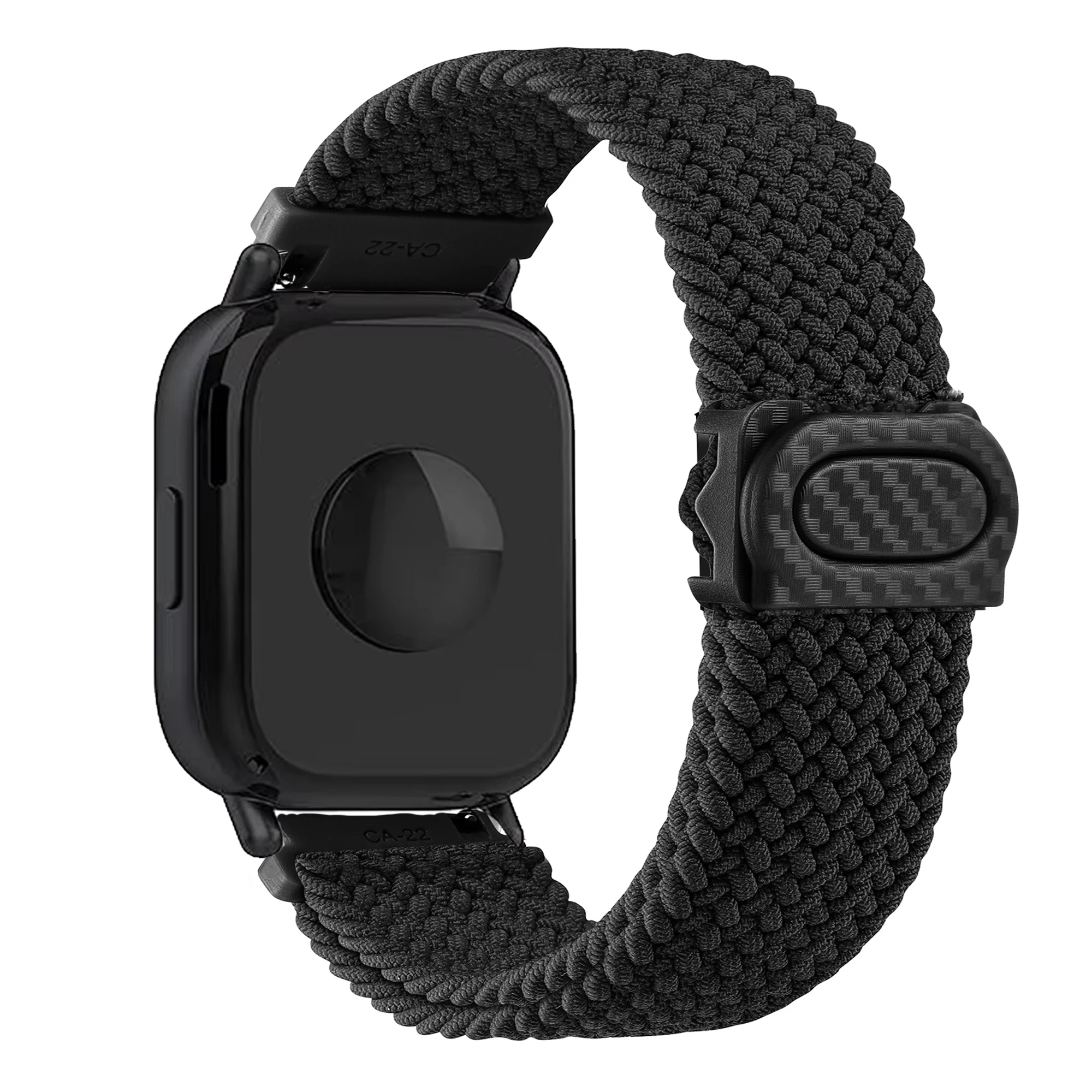 Braided Nylon Solo Loop Watchband - Universal 22mm Strap