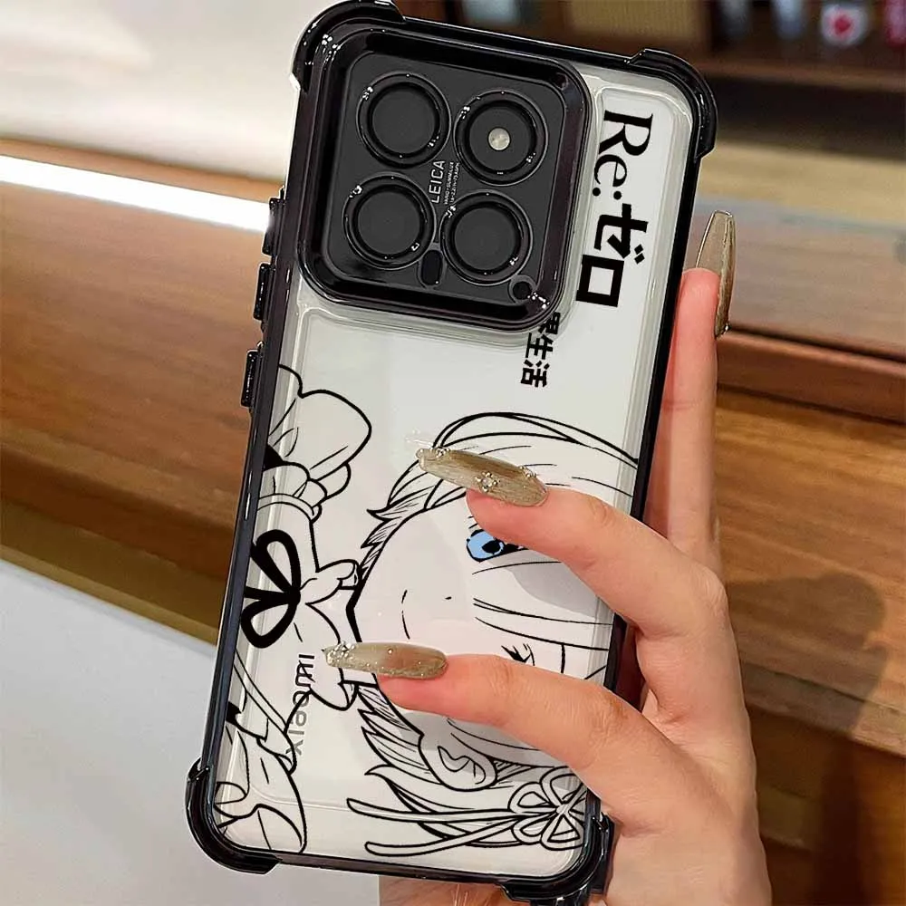 Anime Cute Rem Emilia Soft Phone Case
