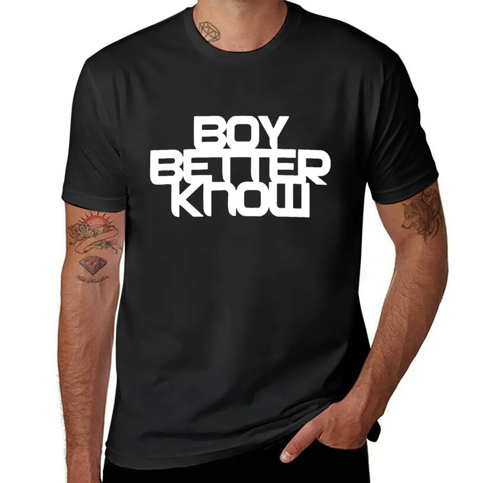 

Boy Better Know - Chest Placement (white) T-Shirt graphics shirts graphic tees men workout shirt