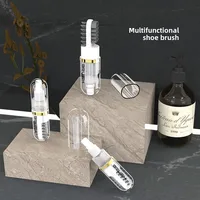 Add liquid shoe brushes, press on both sides to drain the liquid, household, travel. 1