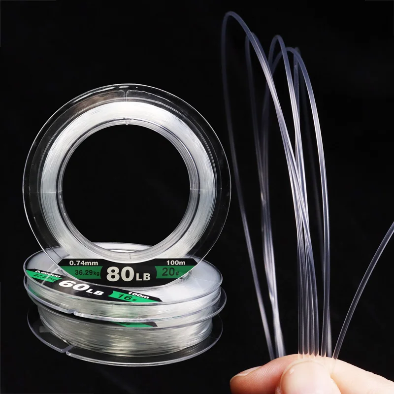 Sea Fishing Nylon Line 30-180LB 10-82KG Strong Pulling Force Sub-line Saltwater Boat Fishing Accessories 50/100M