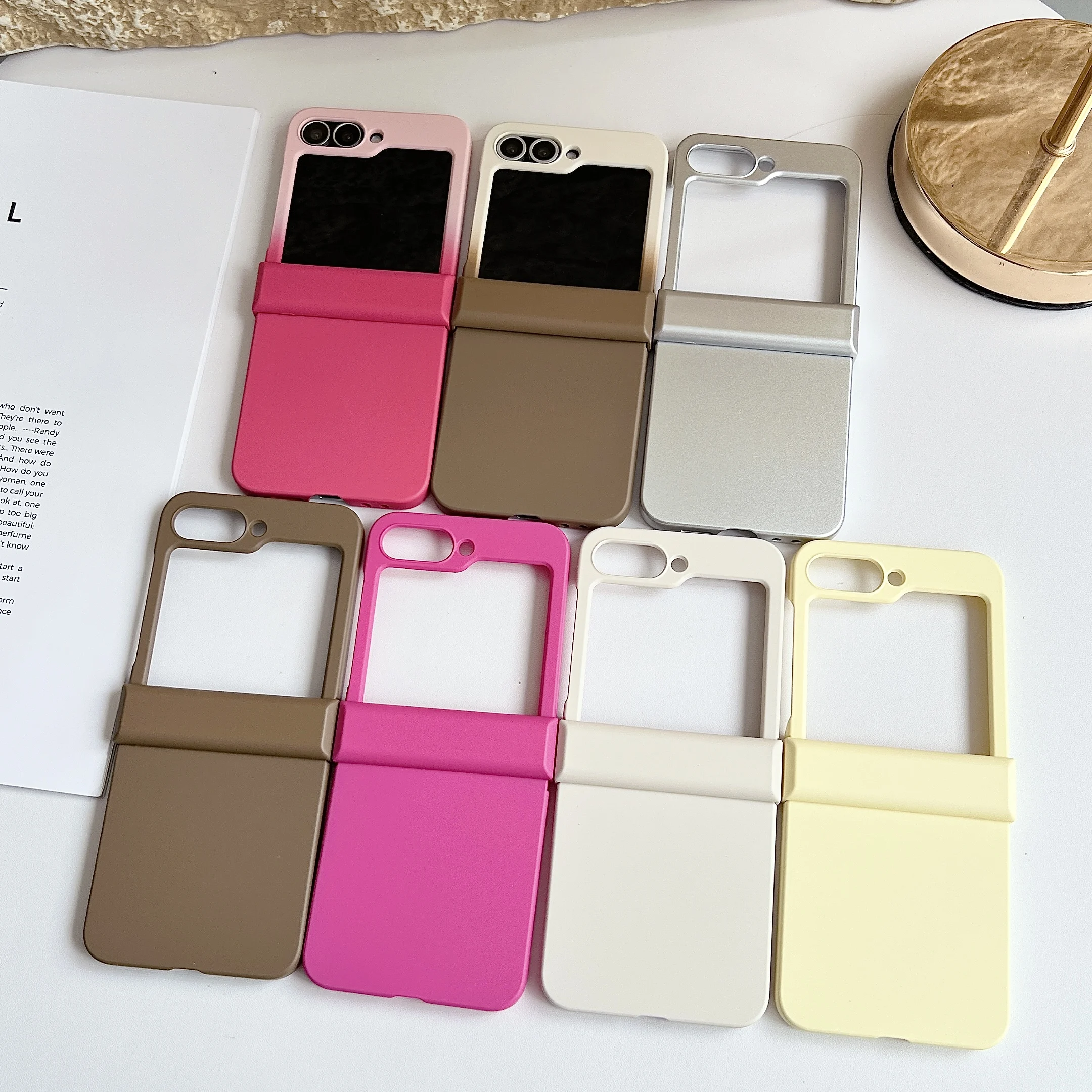 Candy Color Shockproof Foldable Phone Case with Hinge Protection