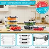 10 Pack Glass Meal Prep Containers Glass Airtight Food Storage Containers with Lids Pantry Kitchen Storage Containers for Lunch 5