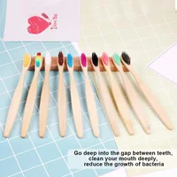 50/100Pcs Bamboo Children's Soft Bristled Toothbrush is Naturally Biodegradable And Reduces Plastic Waste,Making It Very Suitabl 3