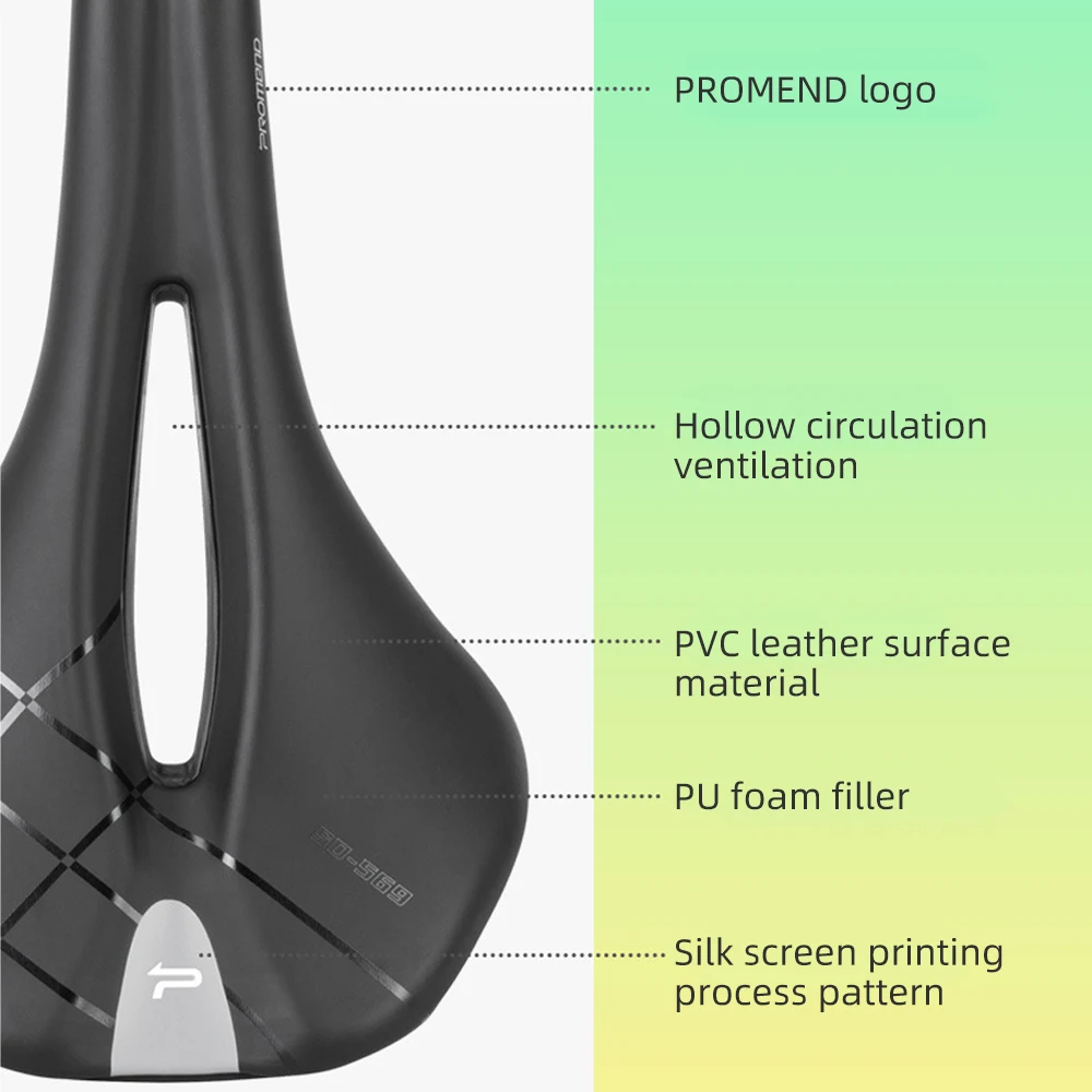 Selle De Vélo Ultralégère – Wave – Route/VTT – Noire – Neuve