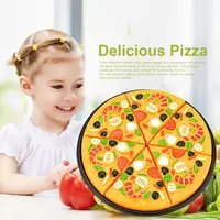 Kids Pizza Cutting Toy Simulation Plastic Pizza Dinette Child Toy Kitchen Pretend Food Cooking Kitchen Toys For Girls L0b2 1