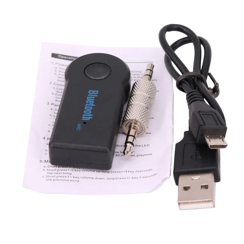 Aux Usb 넥시아 무선 블루투스 송신기, 오디오 수신 자동차 핸즈프리 통화 Aux 턴 3.5 스피커