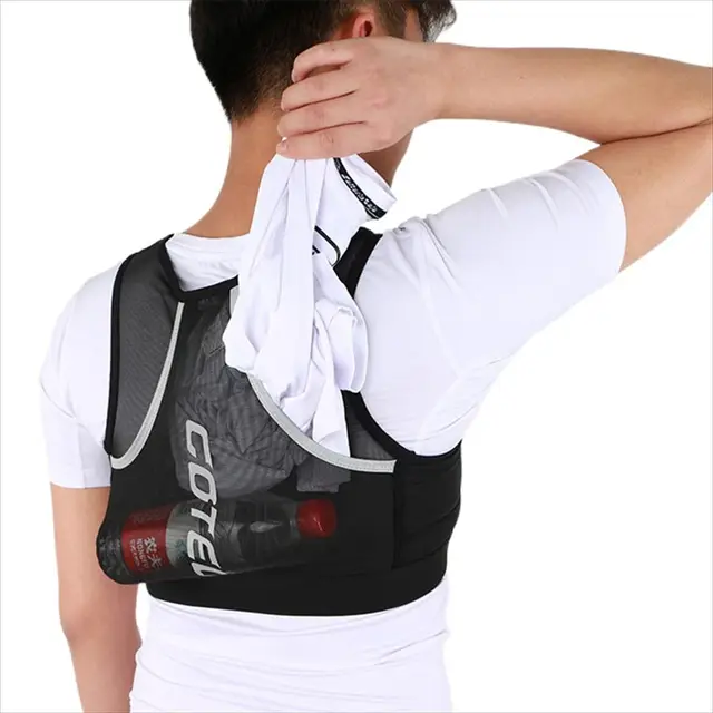 Reflective Large Capacity Men Women Running Jacket Running Storage Bag Running Backpack Running Chest Pack Marathon Vest Bags 4