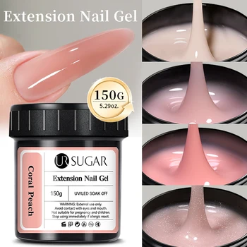UR Sugar 150g Quick Extension Nail Gel UV LED Cured Builder Nail Gel Acrylic French Nail Art Semi Permanent Soak Off Gel Varnish