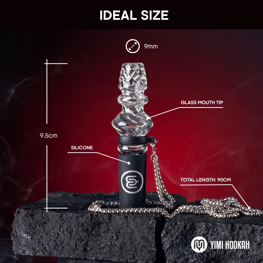 Glass Hookah Mouthpieces Shisha Mouth Tip Chicha Hygiene Personal Use Shisha Mouth Tip 4