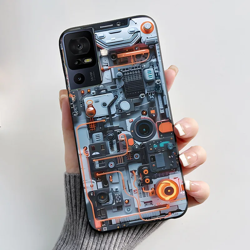 Luxury Cute Cartoon Black Soft Silicone Protective Phone Case