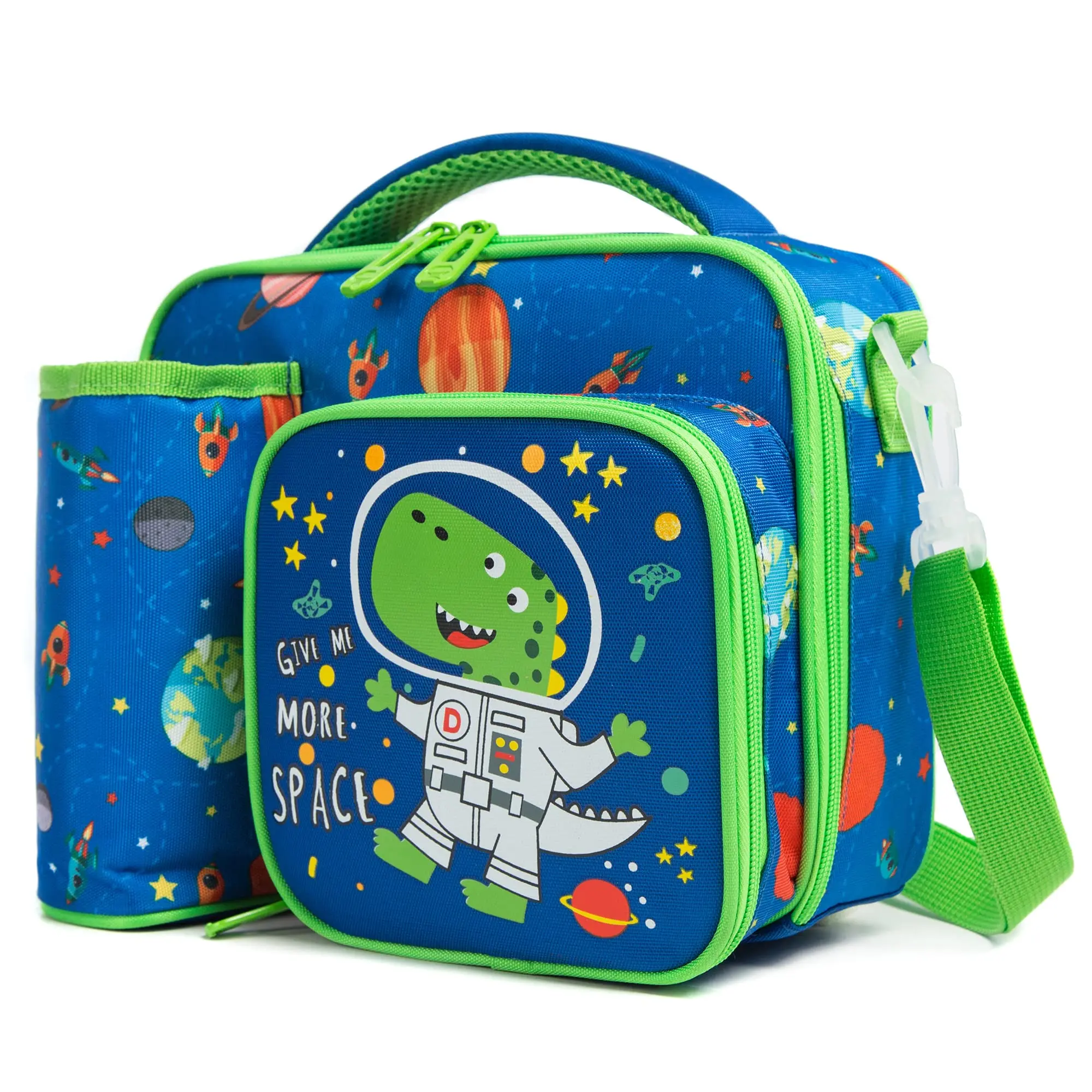 Lunch Box for Kids Cute Space Dinosaur Lunch Bags for Boys with Bottle  Pockets Enough Capacity Lancheira Escolar Infantil 2022 - AliExpress