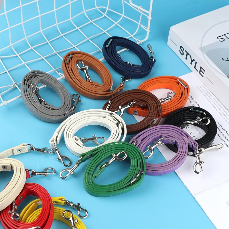 

PU Leather Shoulder Bag Strap Bag Handles DIY Replacement Purse Handle Silver Buckle For Handbag Belts Strap Bag Accessories