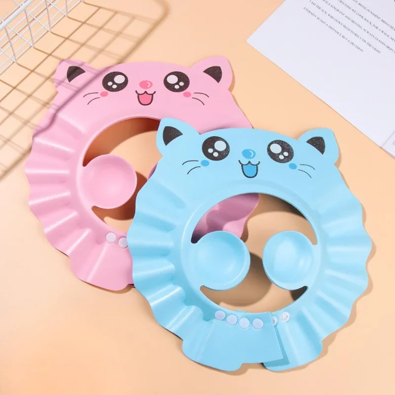 Adjustable Baby Shower Caps Child Waterproof Shampoo Hat Kids Boys Girls Wash Hair Bath Shield Ear Eye Protection Visor hair wash hat shampoo shower cap hair wash shield