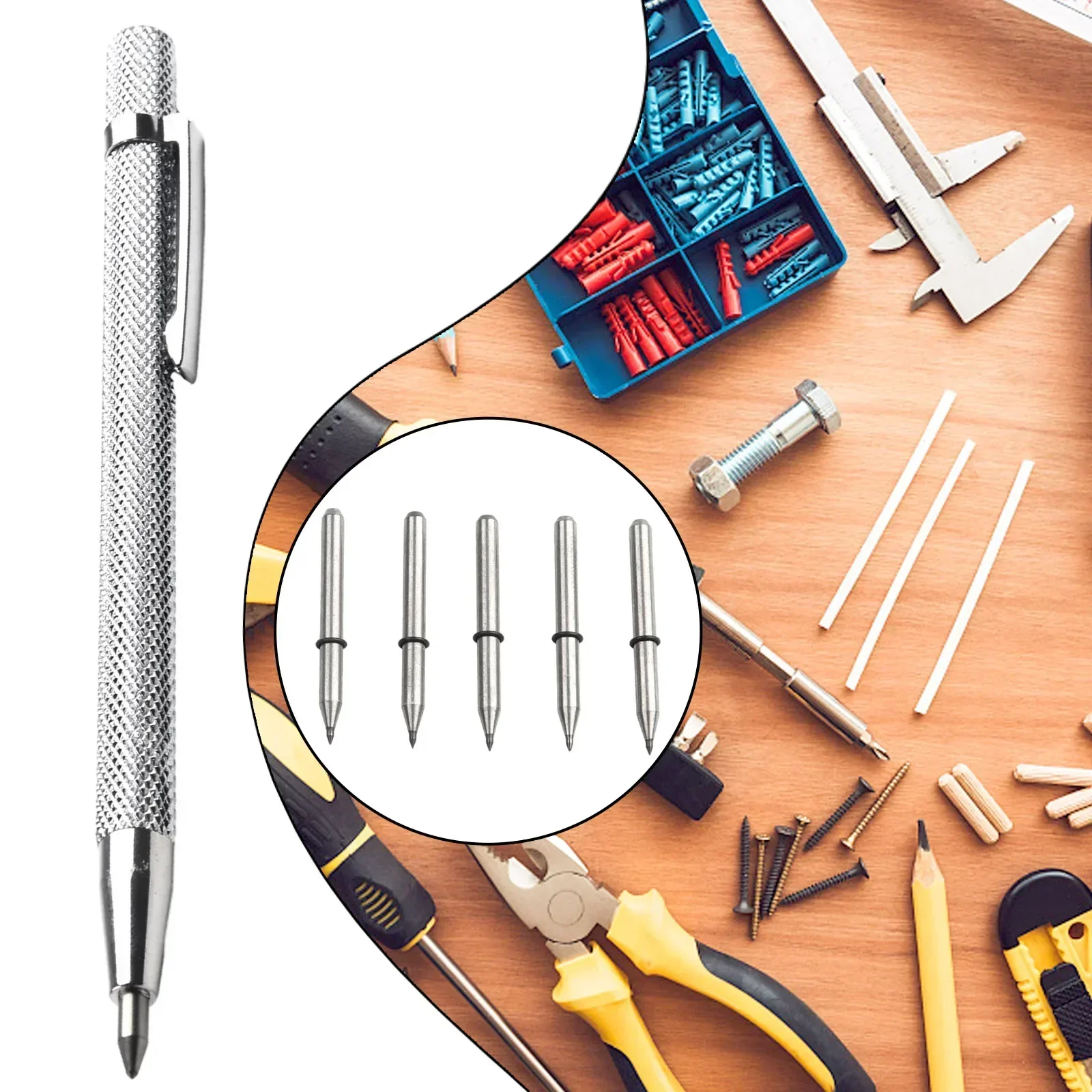 140mm Glass Marker Lettering Pen Metal Tile Cutting Pen Hand Tools For Glass Ceramic Metal Cutting Scribe