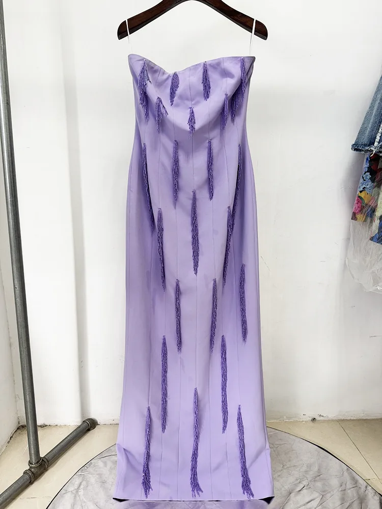 توب ستار فستان ماكسي مطرز