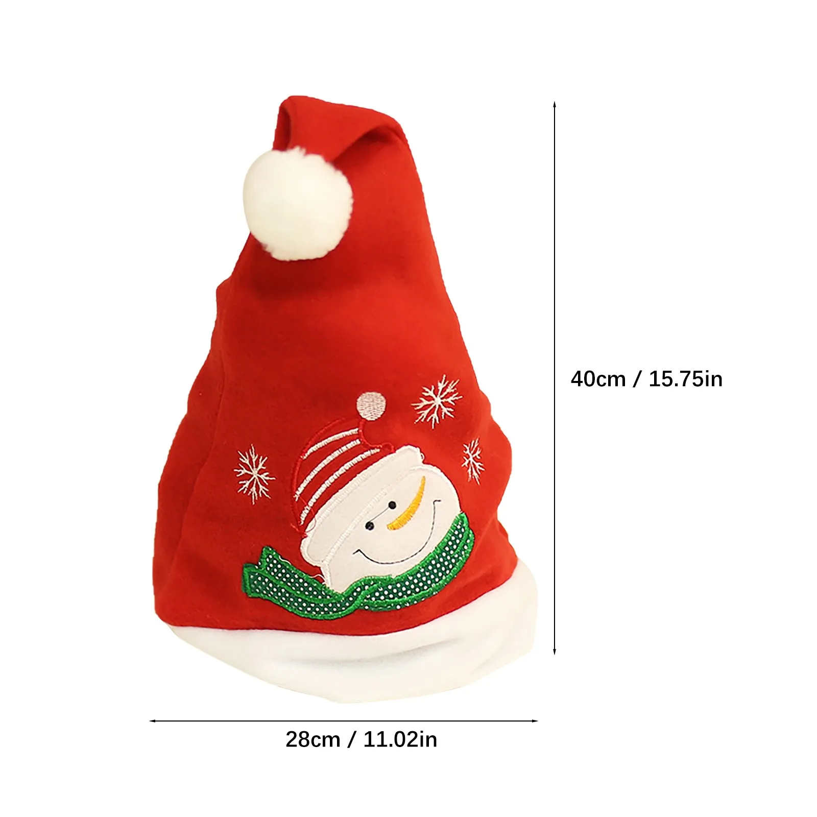 Christmas Gifts Old Man Adult Cap Machine Embroidered Snowflake Christmas Cap Tree Ornaments Navidad Xmas Decor
