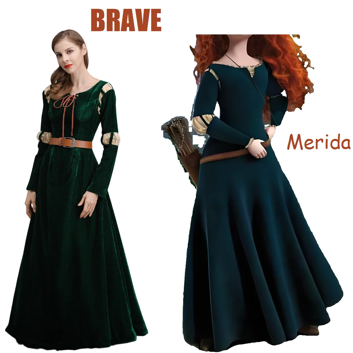 Brave cartoon movie character cosplay costume, Princess Merida court dress Halloween stage play costume - AliExpress 200000532 Brave cartoon movie character cosplay costume, Princess Merida court dress Halloween stage play costume - AliExpress 200000532